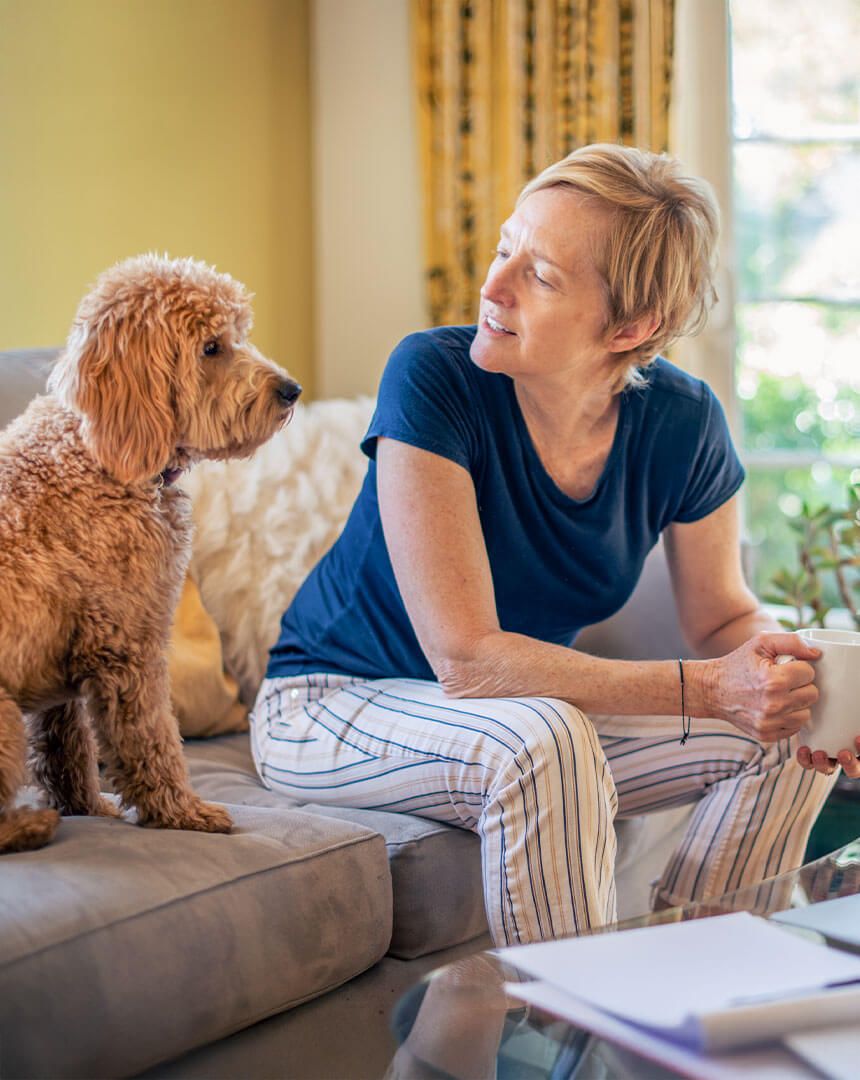 A woman in her perimenopausal years at the Preamble clinic